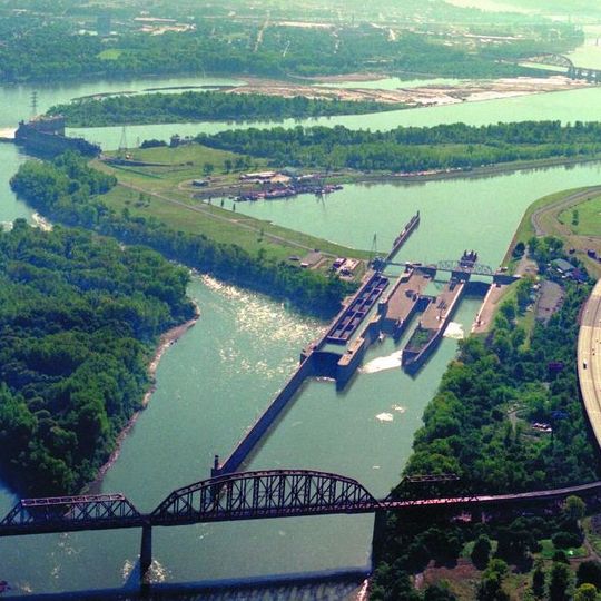 Barrage et écluses McAlpine